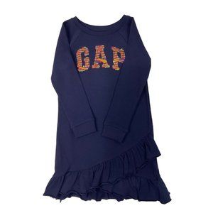 GAP KIDS RUFFLED LONG SLEEVE SWEATER DRESS